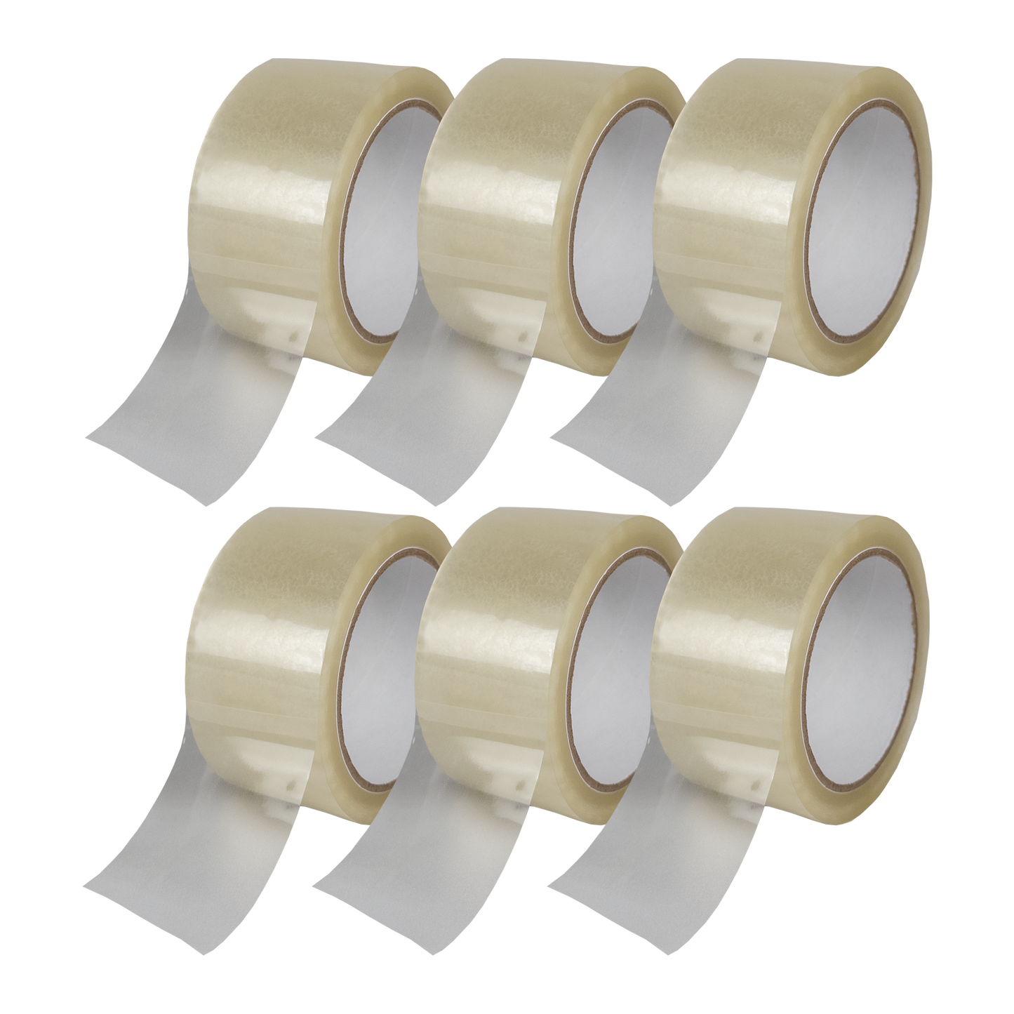 Transparente Klebebandrollen im 6er-Pack – stark haftendes Verpackungsband für Kartons, Umzüge, Lager und Versand