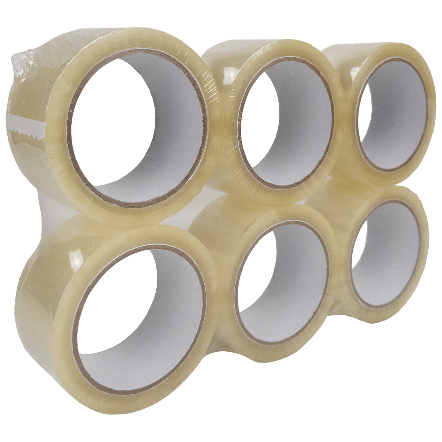Transparente Klebebandrollen im 6er-Pack – stark haftendes Verpackungsband für Kartons, Umzüge, Lager und Versand