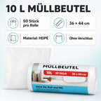 Müllbeutel 10L – 50 Stück