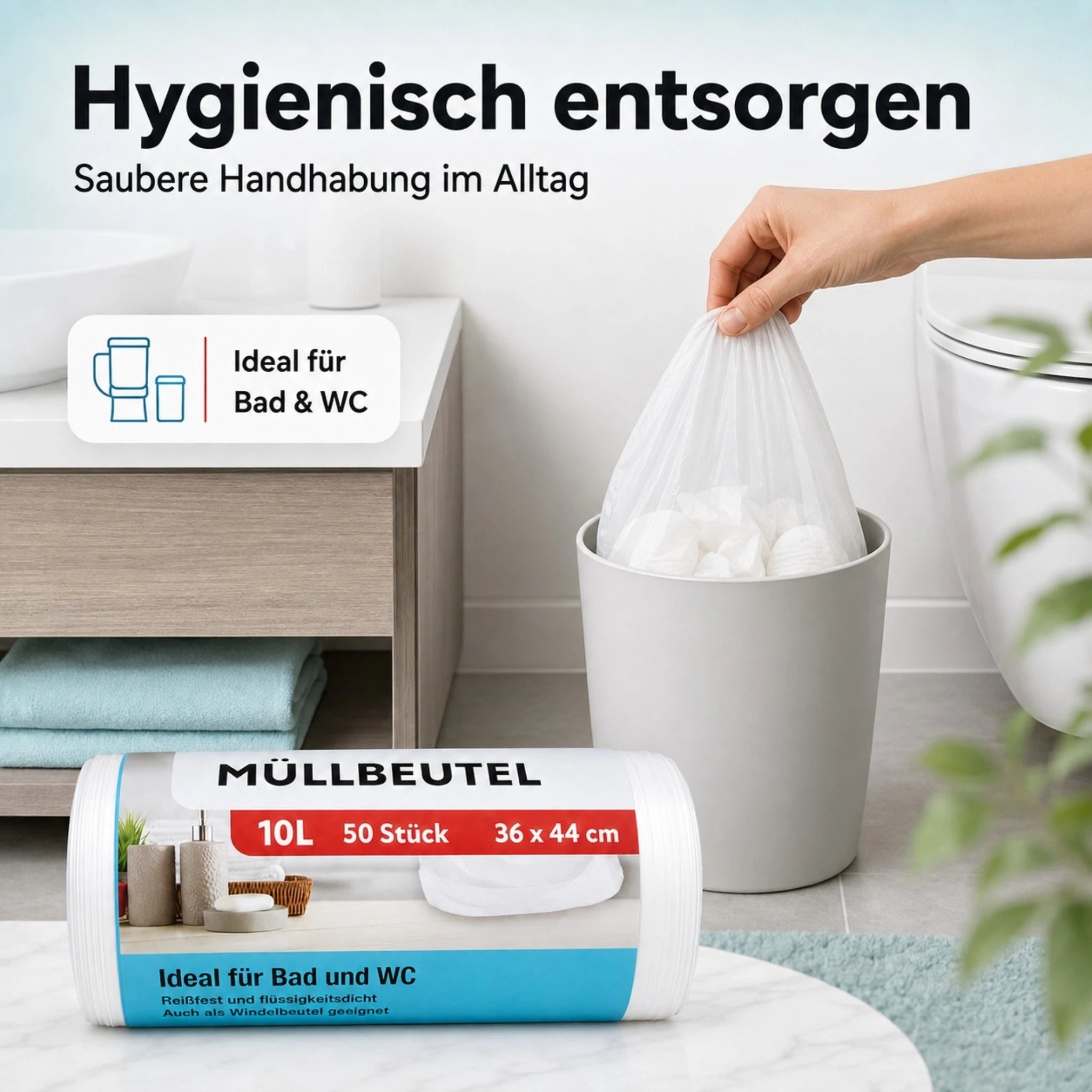 Müllbeutel 10L – 50 Stück