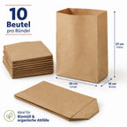 Biomüllbeutel 10L Papier | Reißfeste & nassfeste Mülltüten
