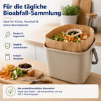 Biomüllbeutel 10L Papier | Reißfeste & nassfeste Mülltüten