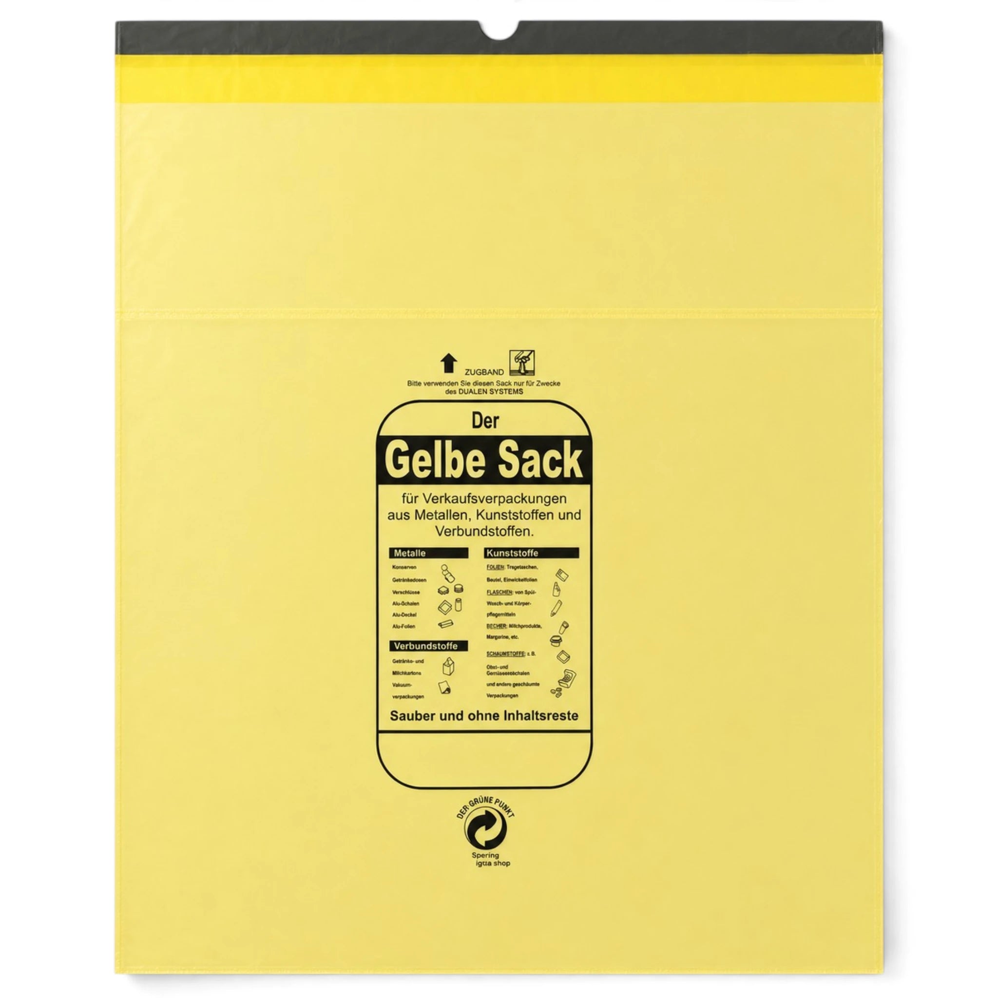 Gelbe Säcke auf Rolle(n)