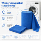 Microfasertücher auf Rolle - 75 Stück - Blau - 30 x 30 cm