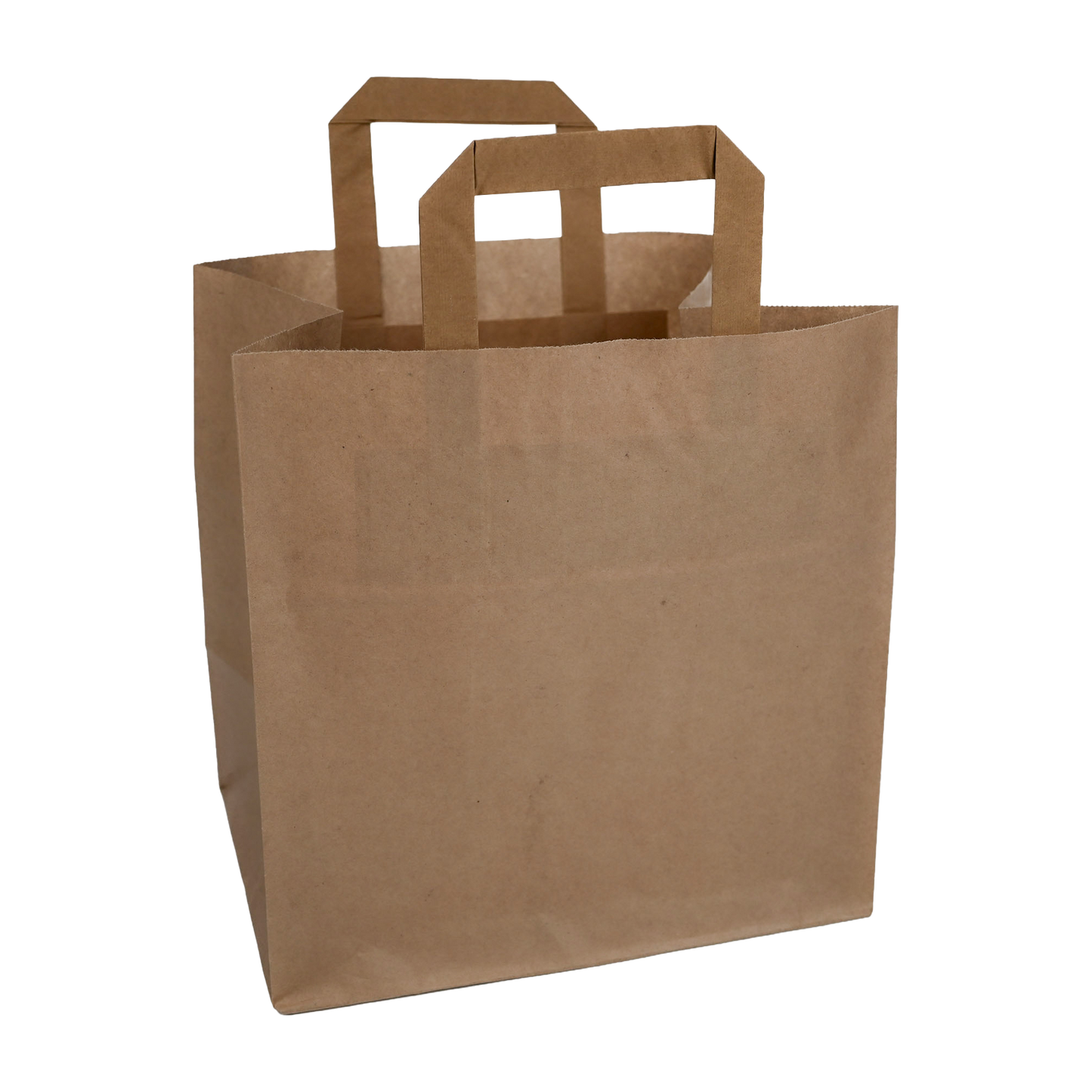 Papiertragetaschen Braun mit Henkel 26+17x25cm - FSC Kraftpapier Tüten