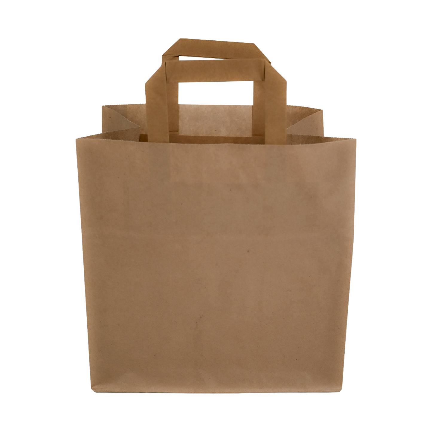 Papiertragetaschen Braun mit Henkel 26+17x25cm - FSC Kraftpapier Tüten