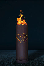 Feuertonne "2 Herzen" (inkl. Personalisierung)