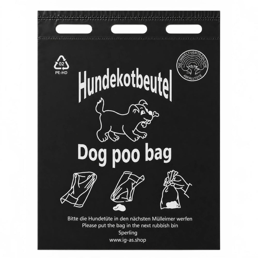 Hundekotbeutel 20x32+3cm - Im Block zu je 100 Stück