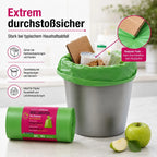 Müllbeutel mit Zugband 20L – Apfel Duft | Extrem Reißfest