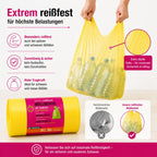 Müllbeutel mit Zugband 35L – Apfel Duft | Extrem Reißfest