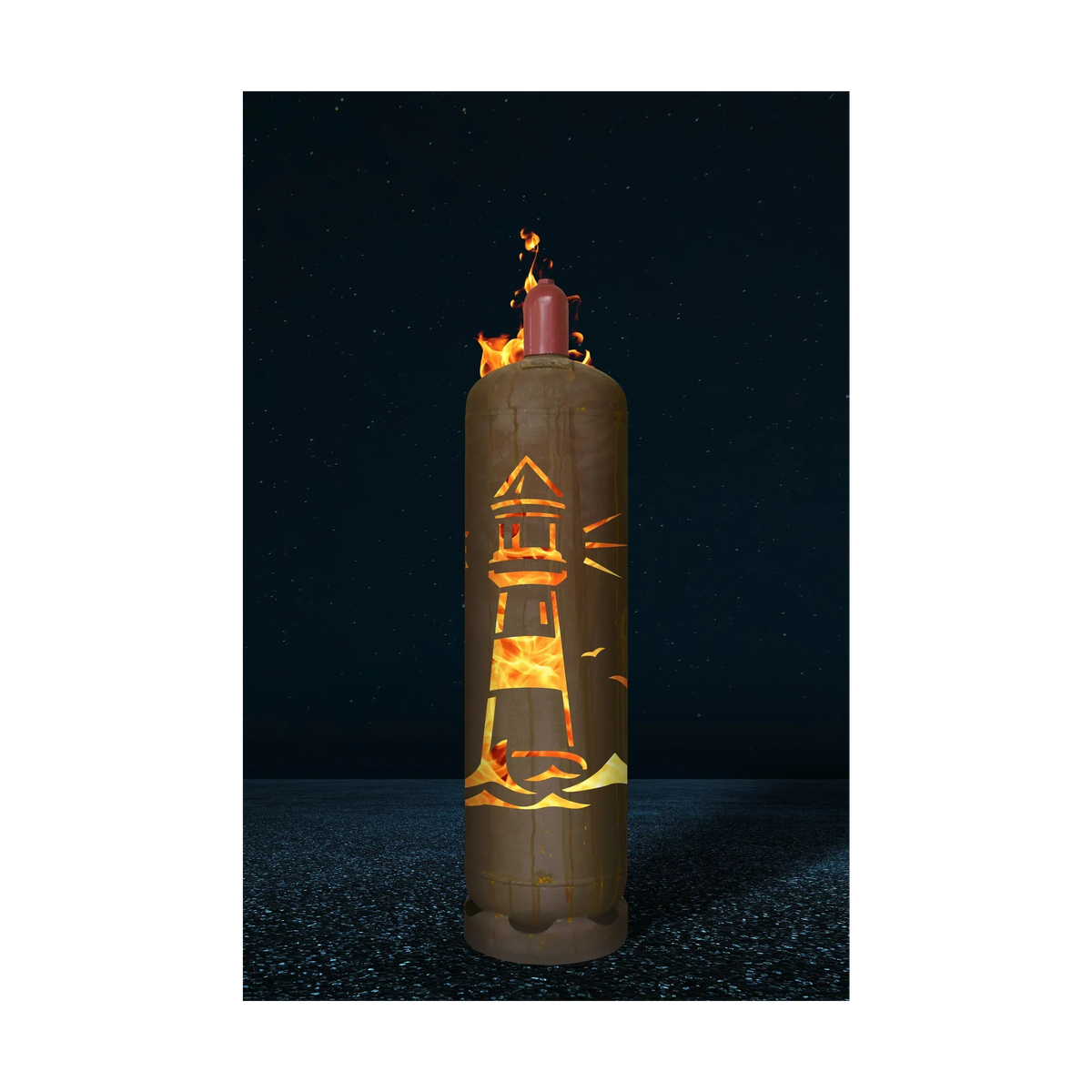 Feuertonne Leuchtturm