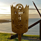 Gartenfackel Leuchtturm und Anker