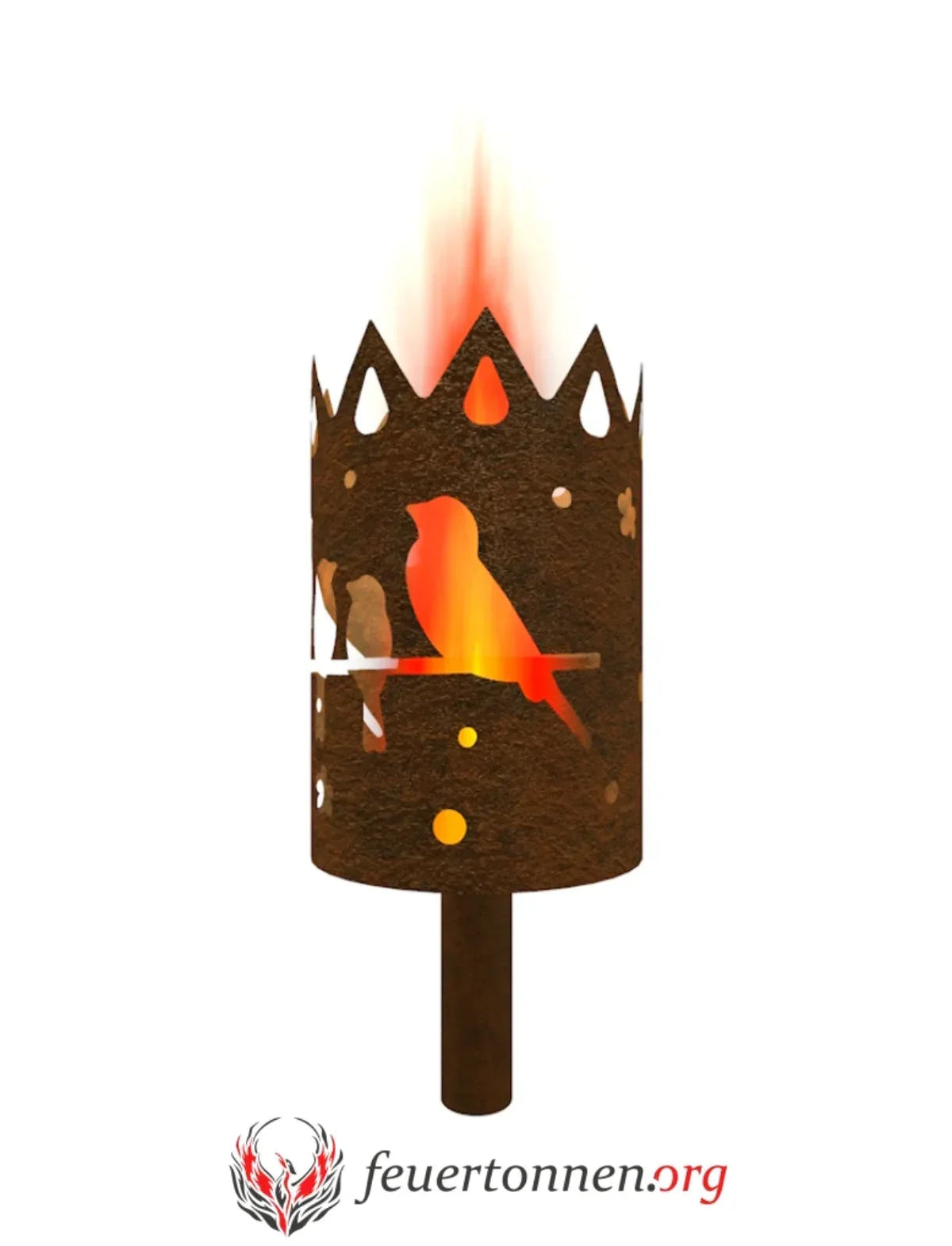 Gartenfackel Vögel