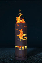 Feuertonne "Hexe mit Katzen"