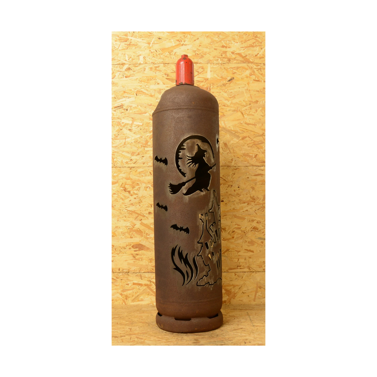 Feuertonne "Hexe mit Schloss"