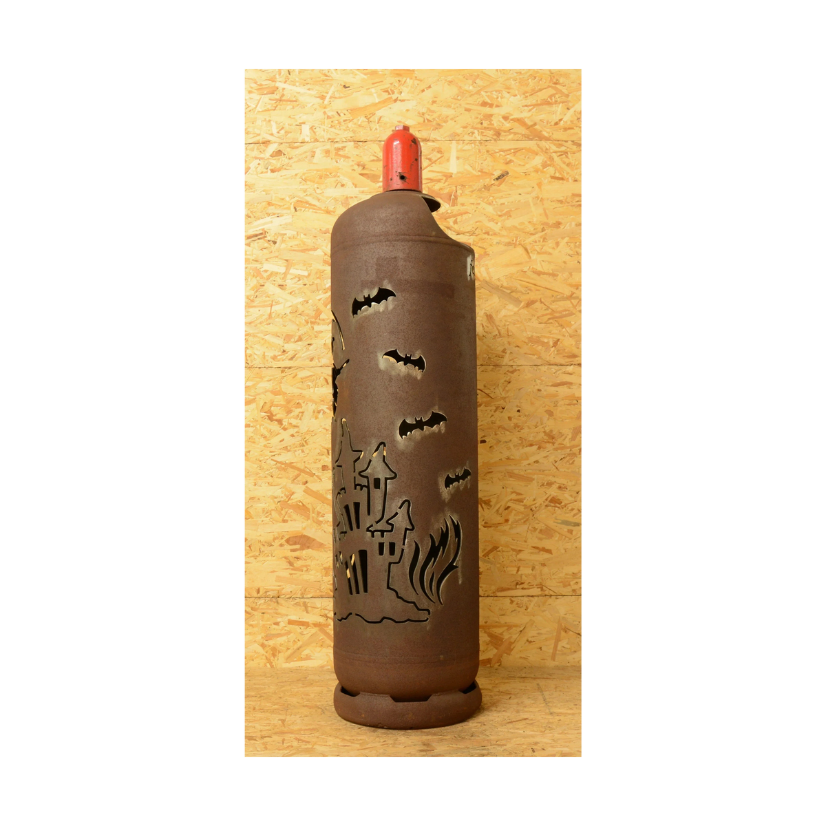 Feuertonne "Hexe mit Schloss"