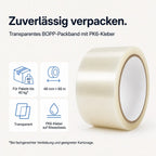 Paketklebeband Transparent 48 mm x 66 m – BOPP Paketband