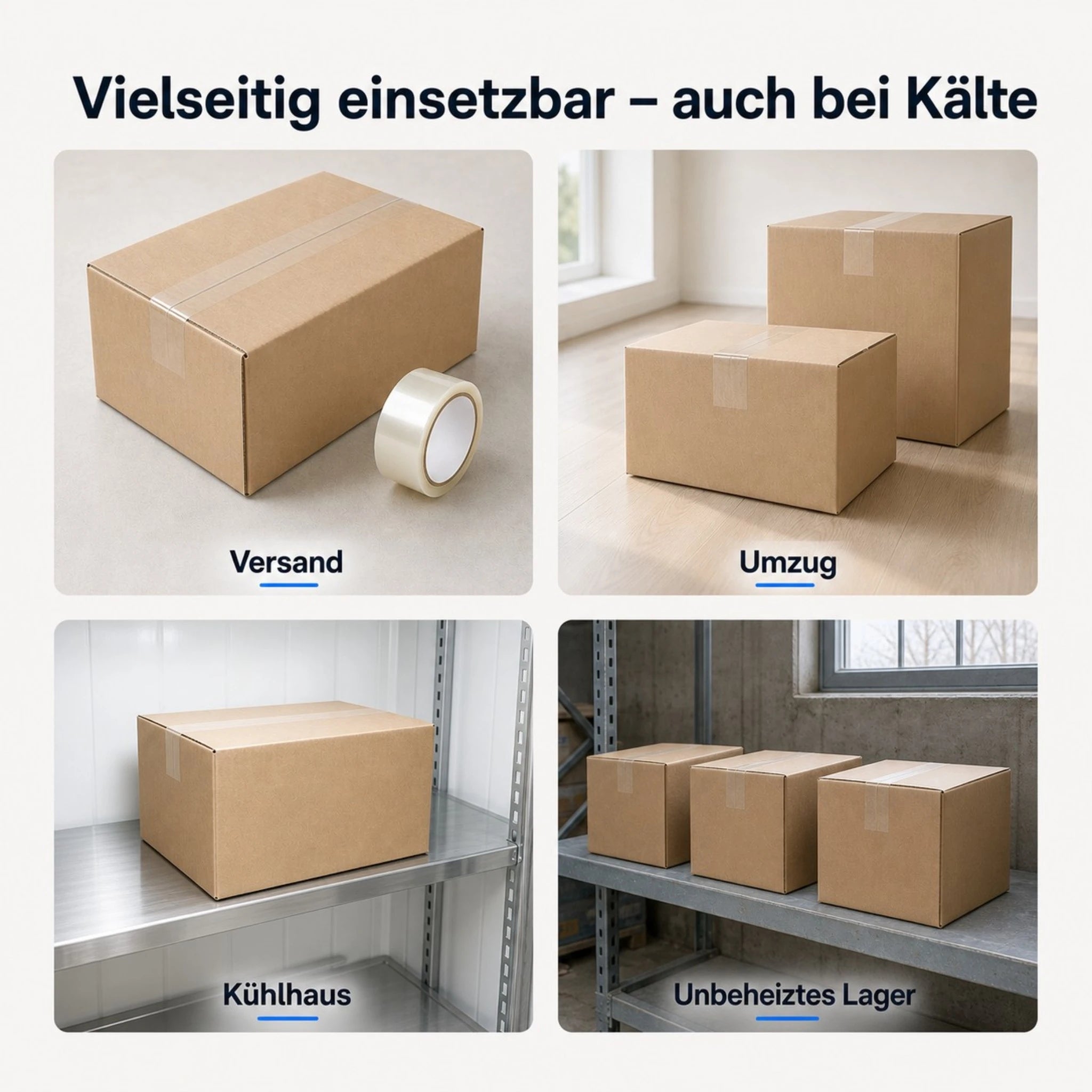 Paketklebeband Transparent 48 mm x 66 m – BOPP Paketband