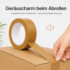 Braunes Klebeband - Leise abrollend - 48mm x 66m - ca. 50µm