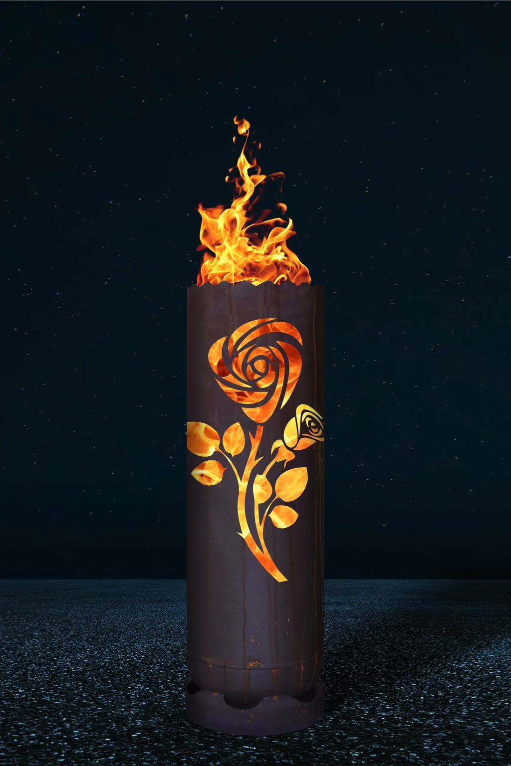 Feuertonne Rose