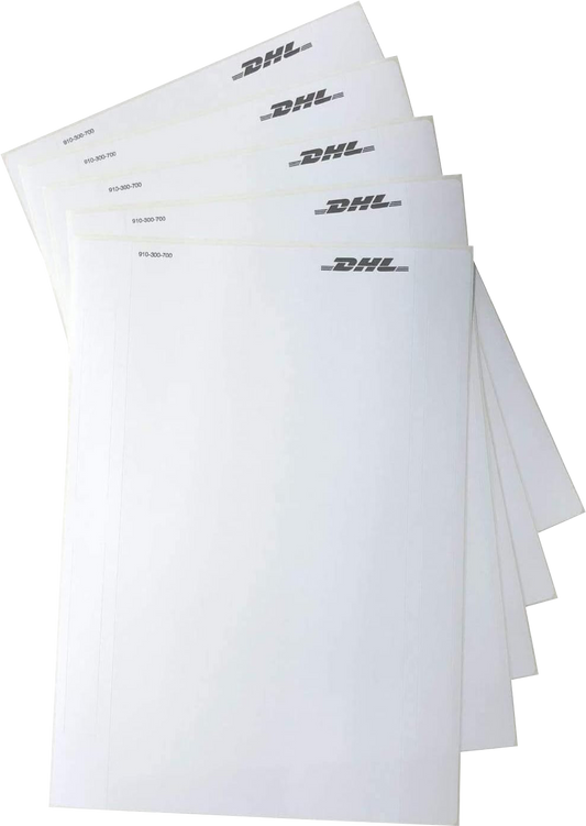 DHL Versandetiketten DIN A5 selbstklebend ideal für Laserdrucker