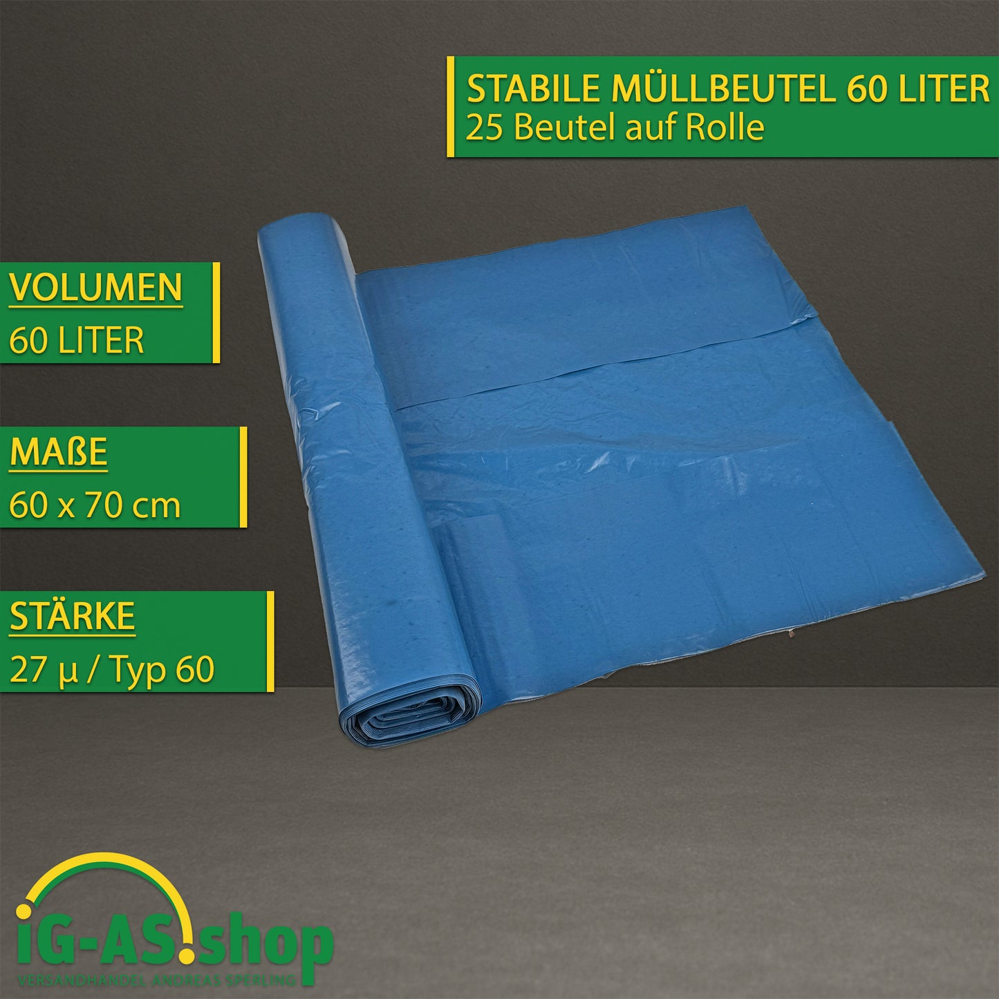 60 Liter Typ-60 Müllsäcke