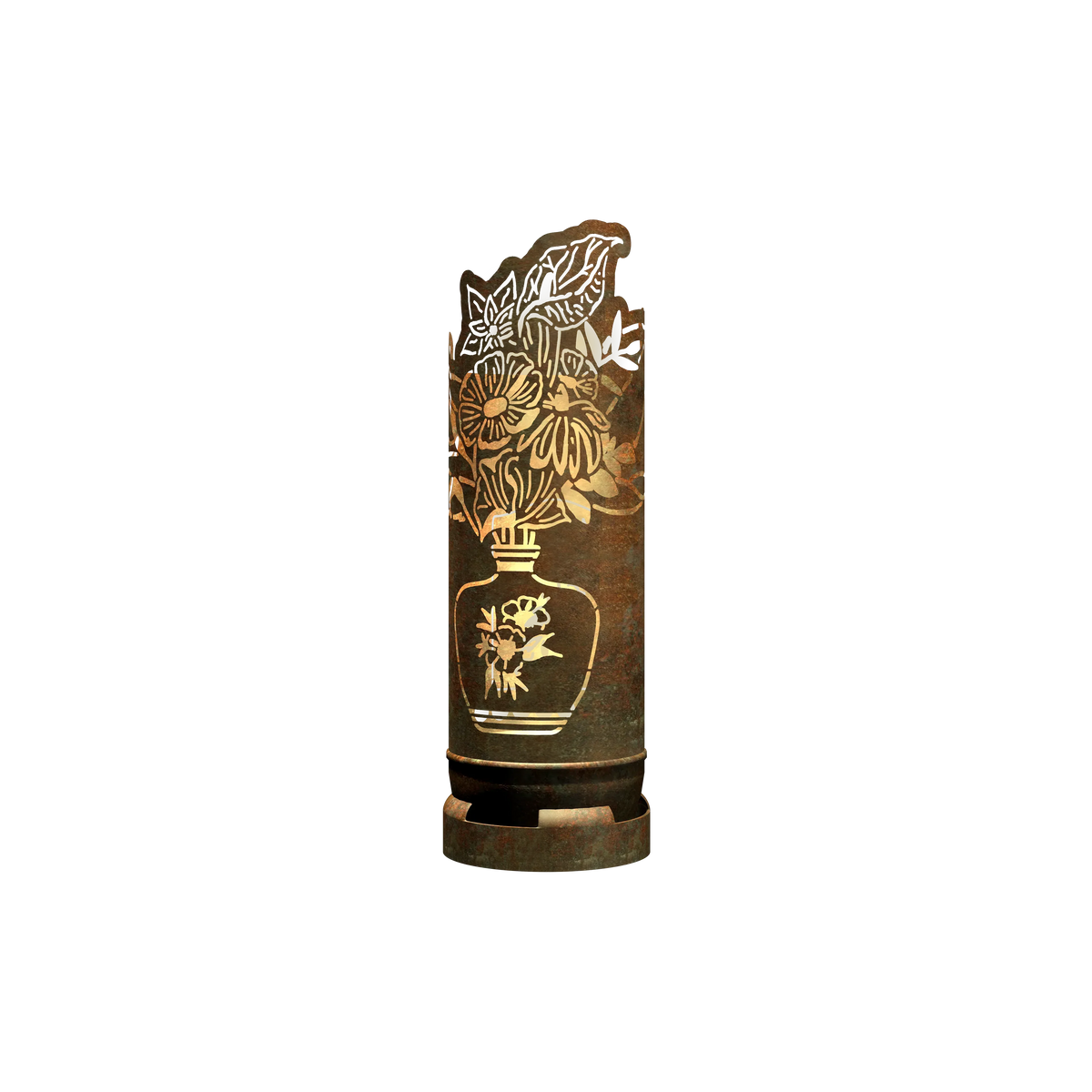 Feuertonne Blumenstrauß exklusiv Design