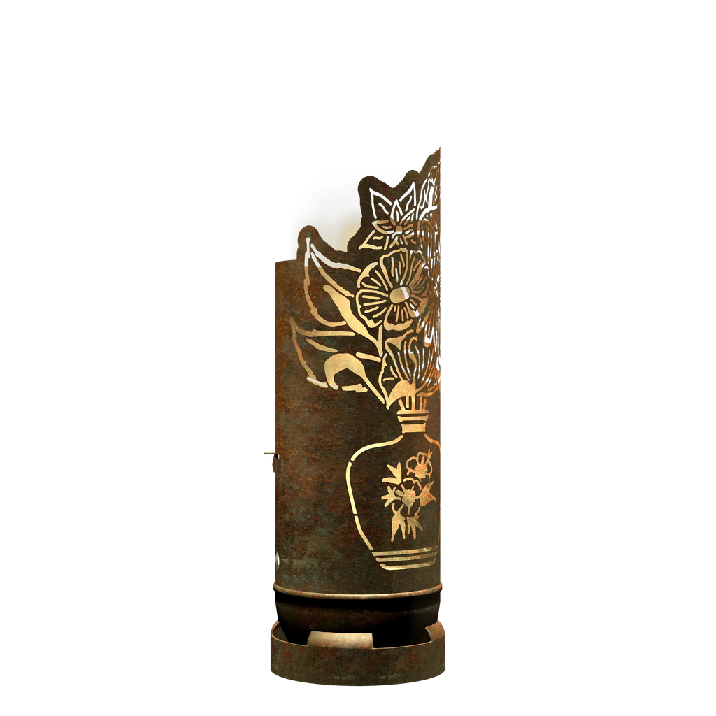 Feuertonne Blumenstrauß exklusiv Design