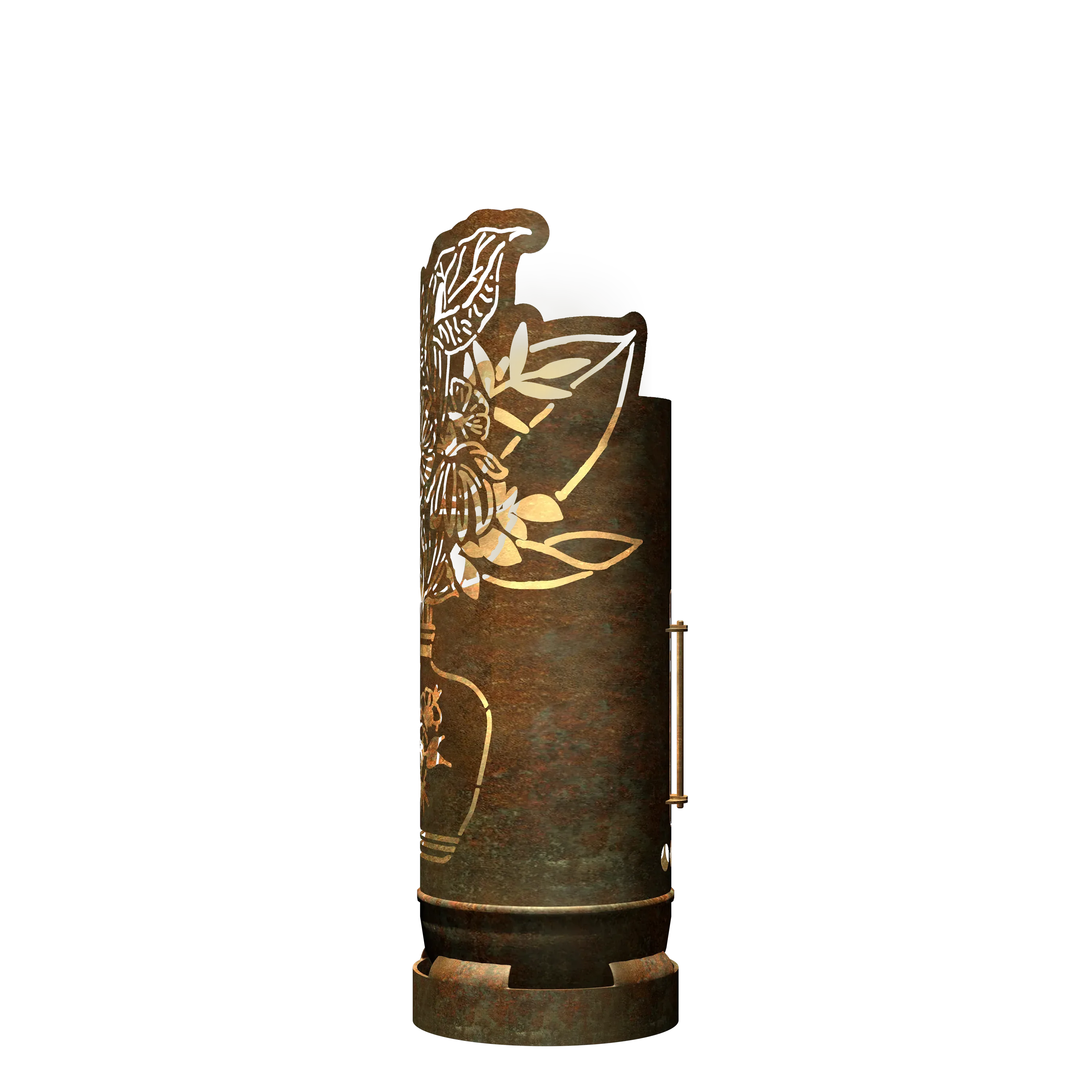 Feuertonne Blumenstrauß exklusiv Design