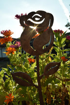 Gartenstecker Rose groß 50 cm