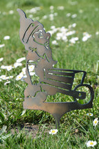 Zwerg mit Karre als Stecker