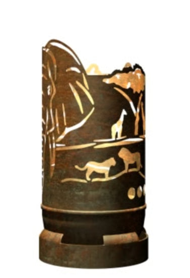 Dropslik Feuertonne Elefant / Safari exklusiv Design