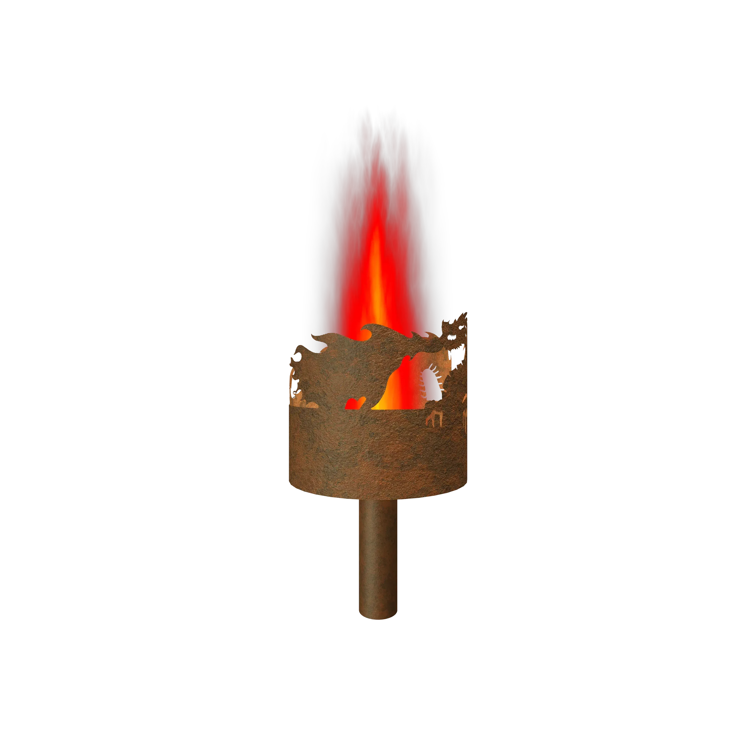 Gartenfackel Feuerdrache