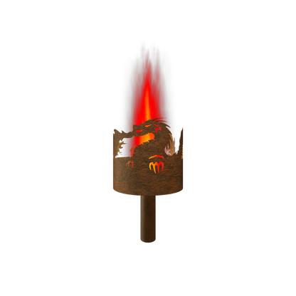 Gartenfackel Feuerdrache