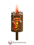 Gartenfackel Gentleman Totenkopf