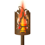 Gartenfackel Lagerfeuer beidseitig
