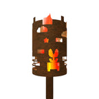 Gartenfackel Retro Game