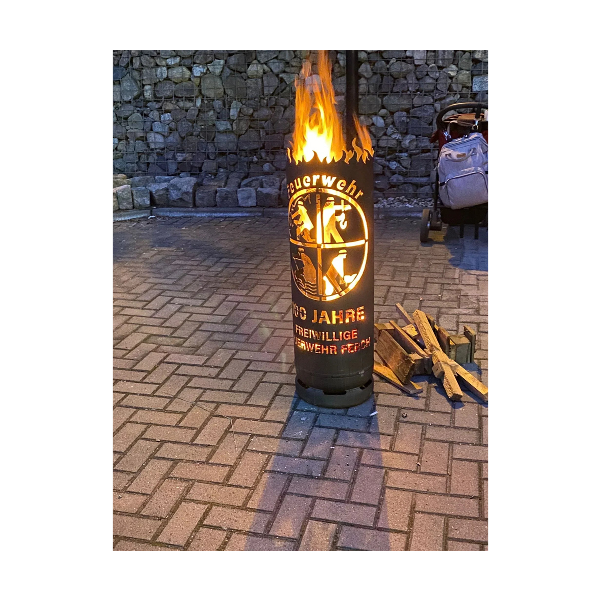 Feuertonne "Feuerwehr" inkl. Personalisierung