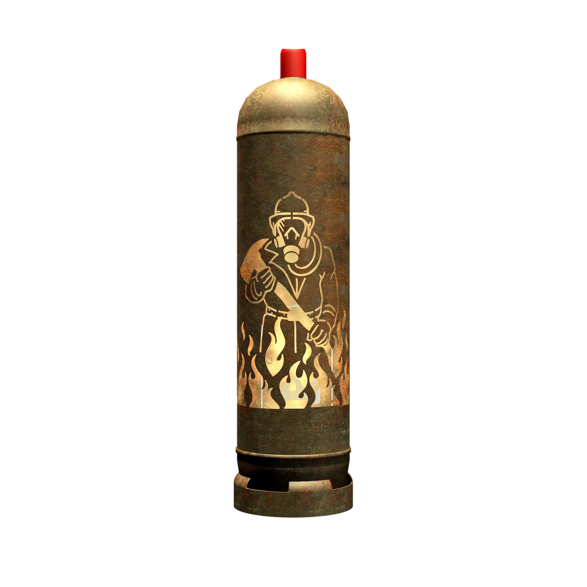 Feuertonne "Feuerwehrmann" inkl. Personalisierung