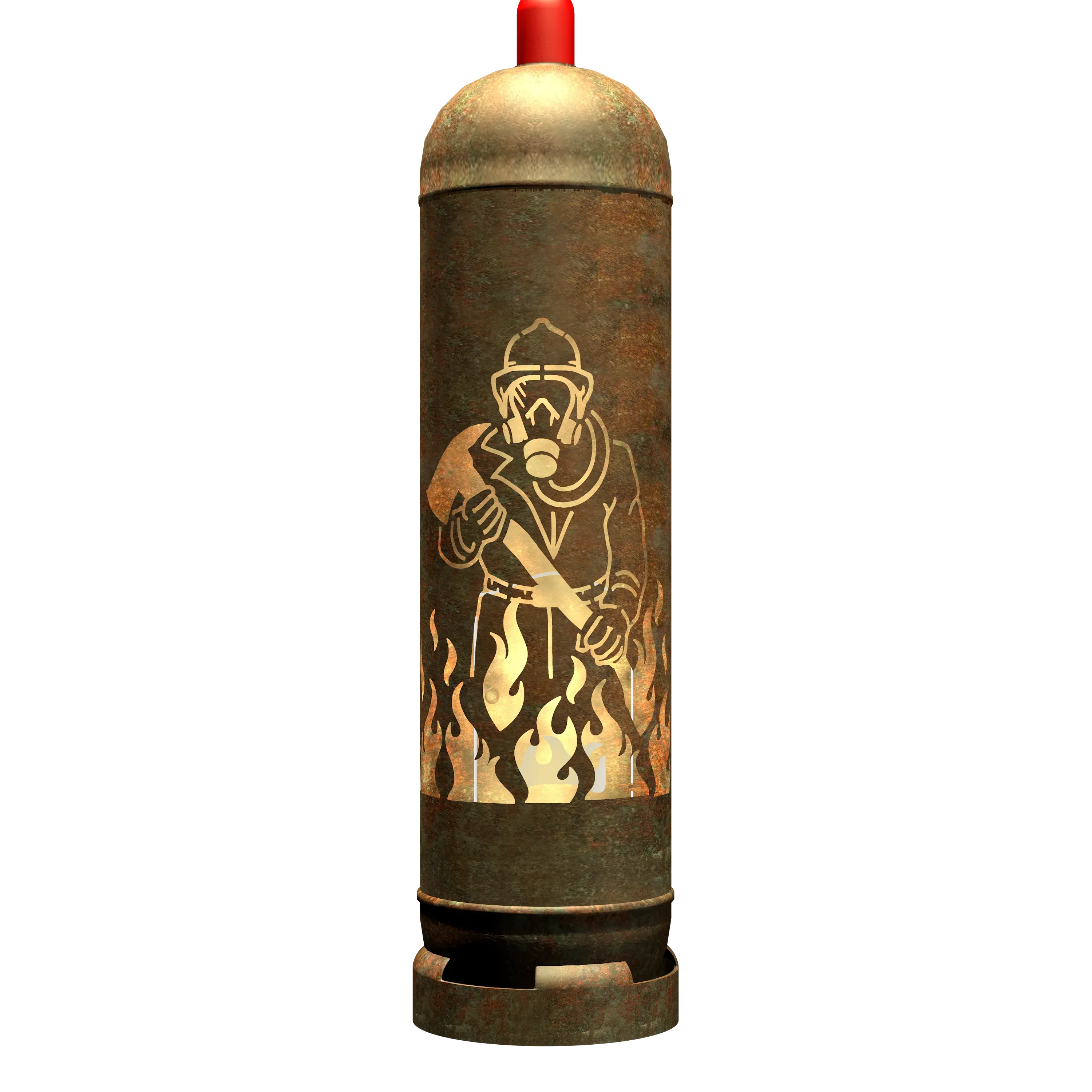 Feuertonne "Feuerwehrmann" inkl. Personalisierung