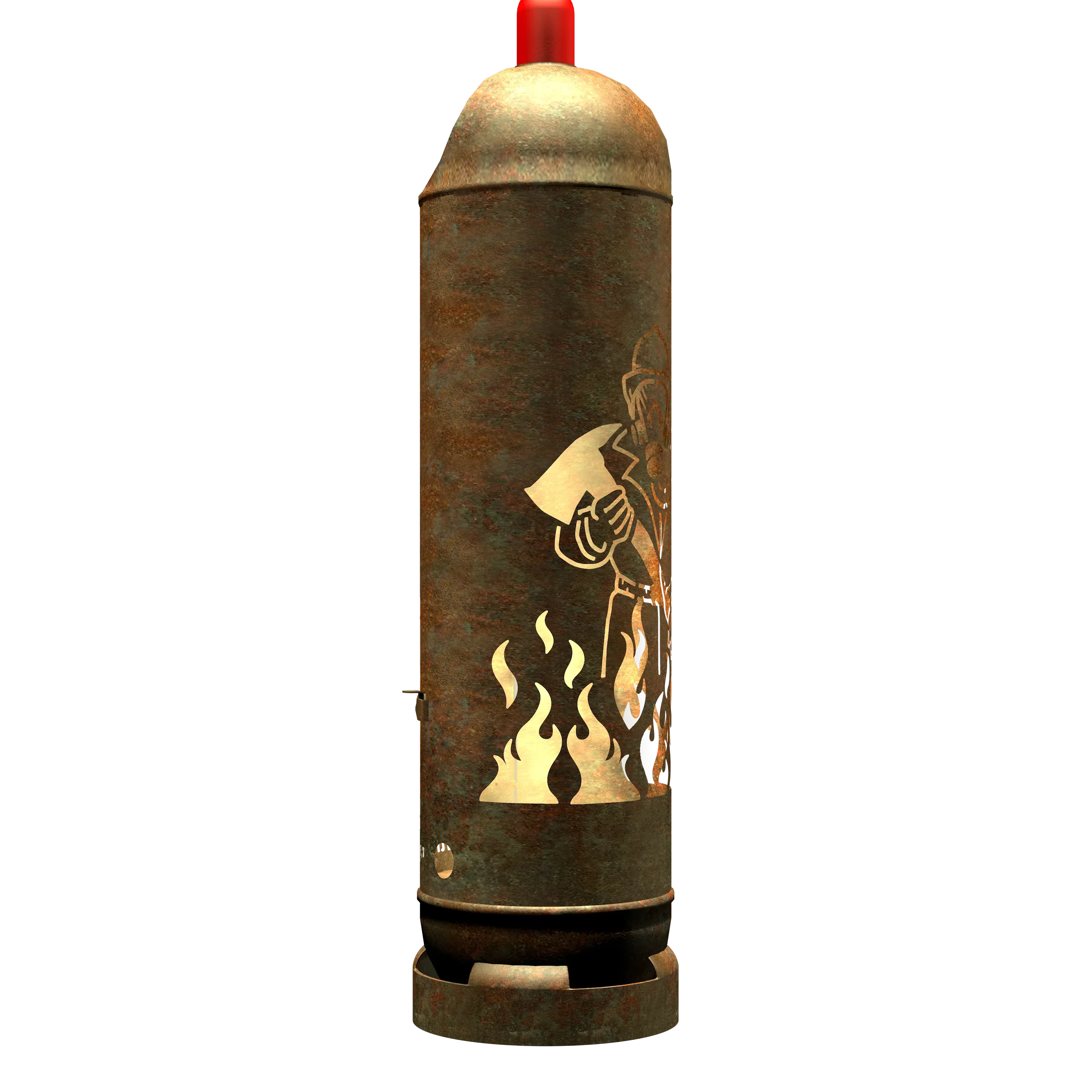 Feuertonne "Feuerwehrmann" inkl. Personalisierung