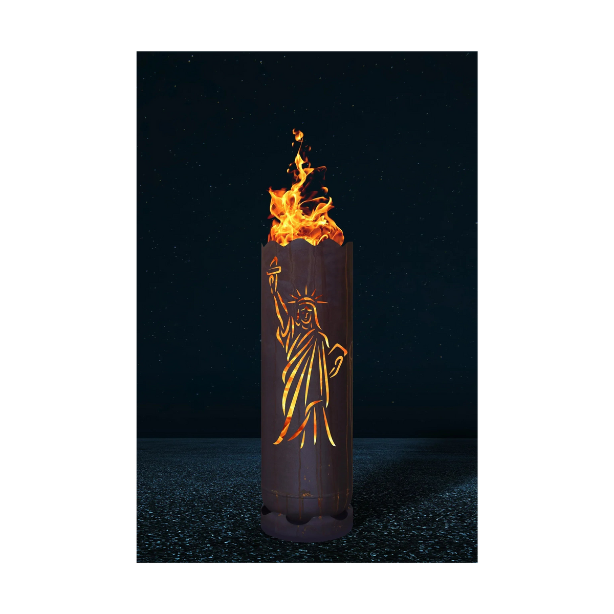 Feuertonne Freiheitsstatue