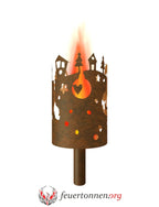 Gartenfackel Weihnachtsdorf