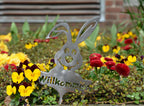 Gartenstecker Hase Willkommen klein