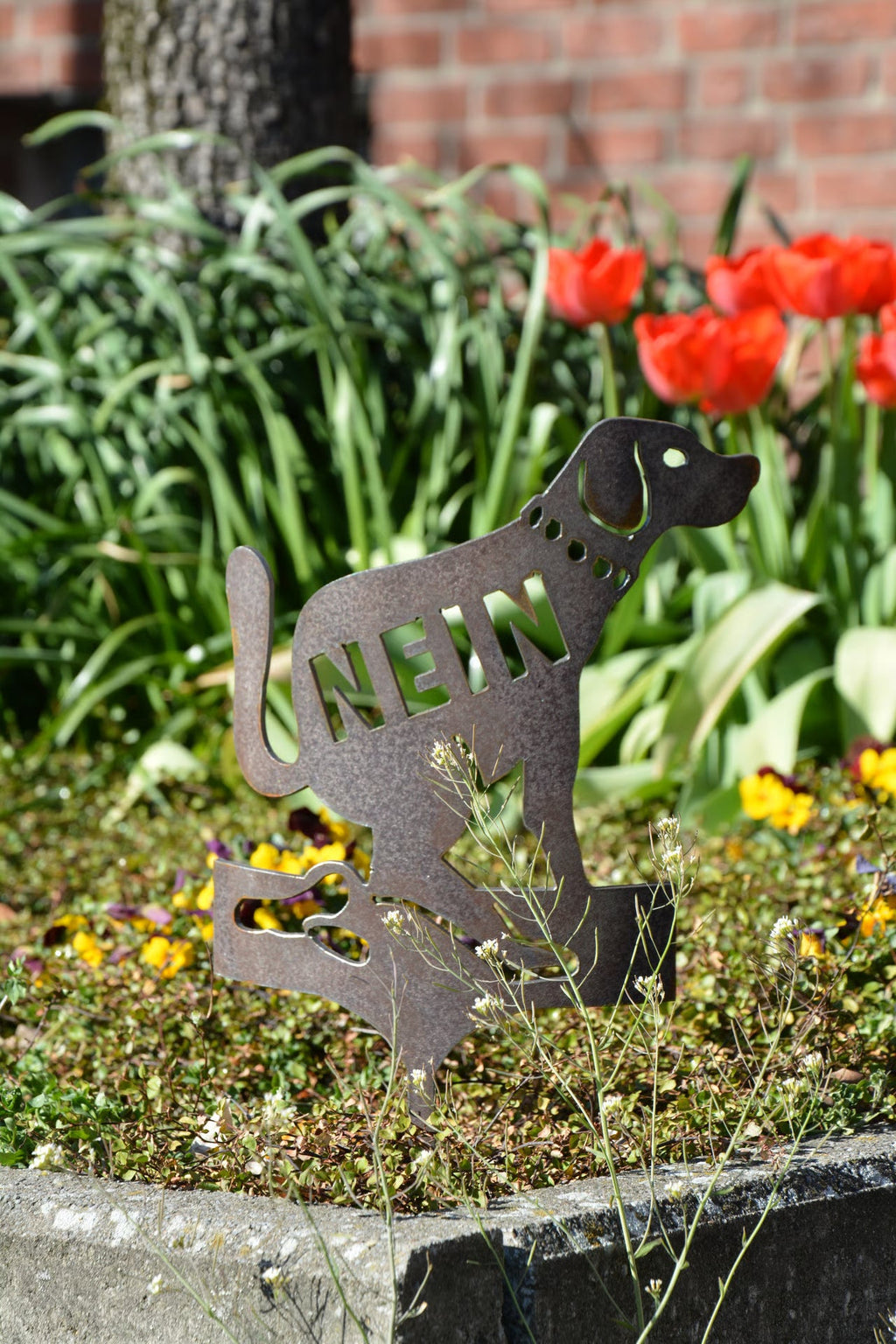 Gartenstecker Hund