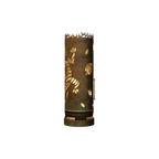 Feuertonne Gecko mit Blättern