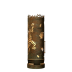 Feuertonne Gecko mit Blättern
