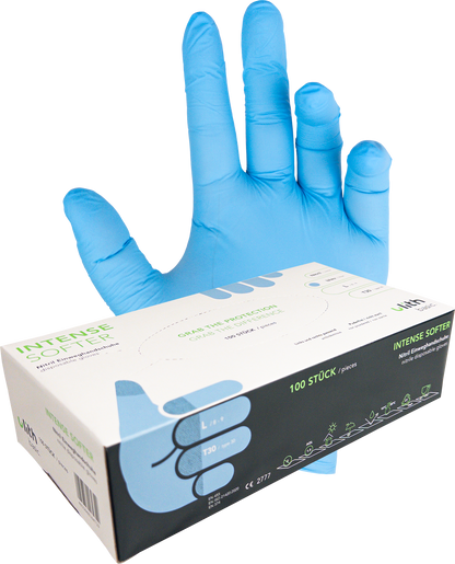 Nitril Einweghandschuhe „Intense Softer“ – Puderfrei & Lebensmittelecht