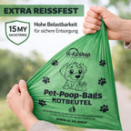 Hundekotbeutel mit Waldbeerenduft auf Rolle – 360 Stück (24 Rollen)