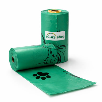 Hundekotbeutel mit Waldbeerenduft auf Rolle – 360 Stück (24 Rollen)